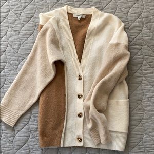 Madewell colorblock cardigan